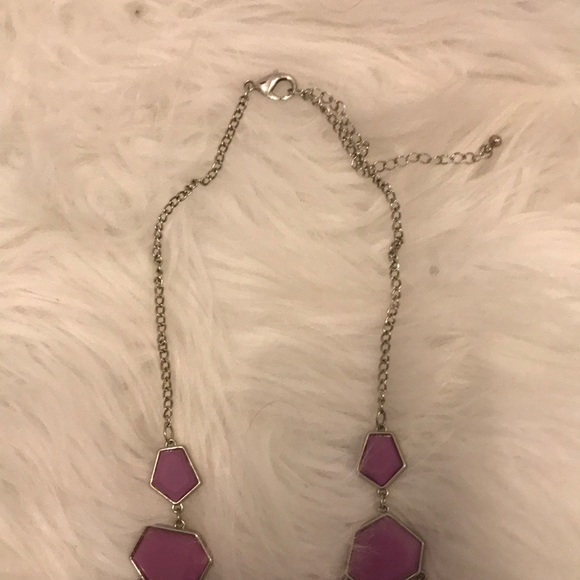 Charming Charlie purple stone necklace - Picture 3 of 4